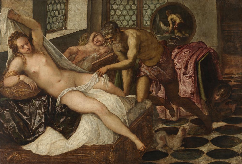 JACOPO TINTORETTO JACOPO ROBUSTI VULKAN UEBERRASCHT VENUS UND MARS CC BY SA BSTGS 9257